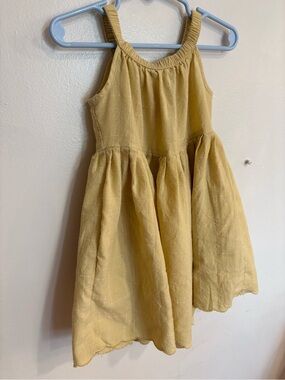 Vignette Stella Dress Girls Yellow Sleeveless Summer Dress 3T w flaw